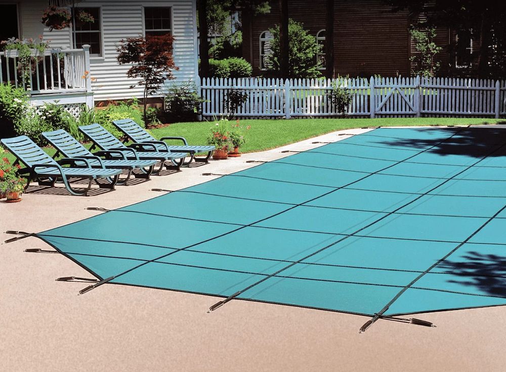 Latham Solid & Mesh Safety Covers inground pool